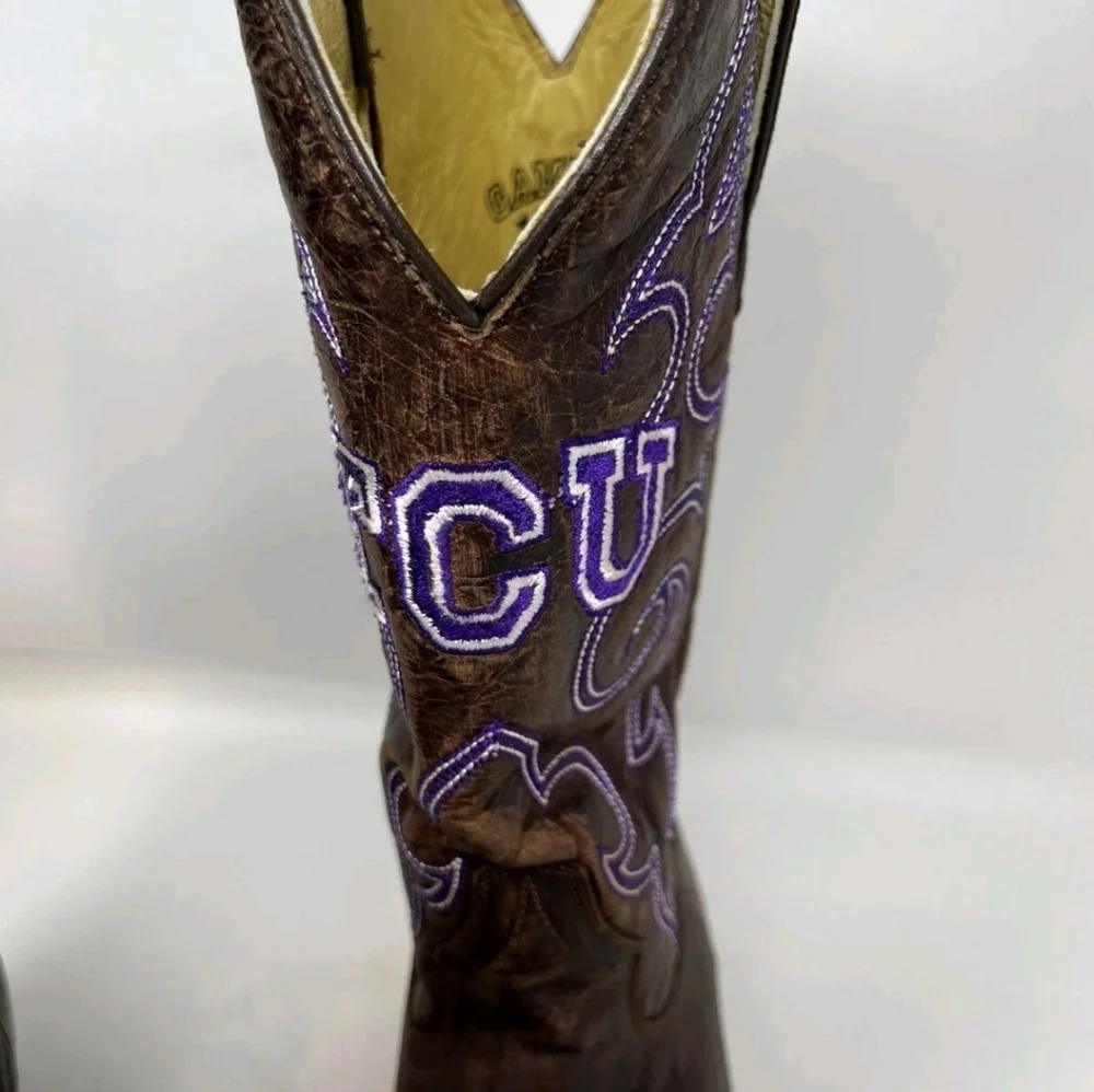 TCU Horned Frogs Men's Board Room Gameday Boots SZ 15